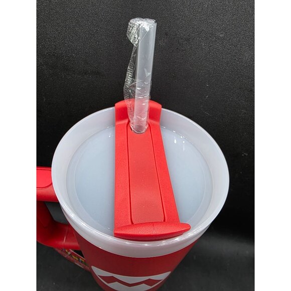 Super Mario 40oz Metal Tumbler With Straw Red - Picture 3 of 8